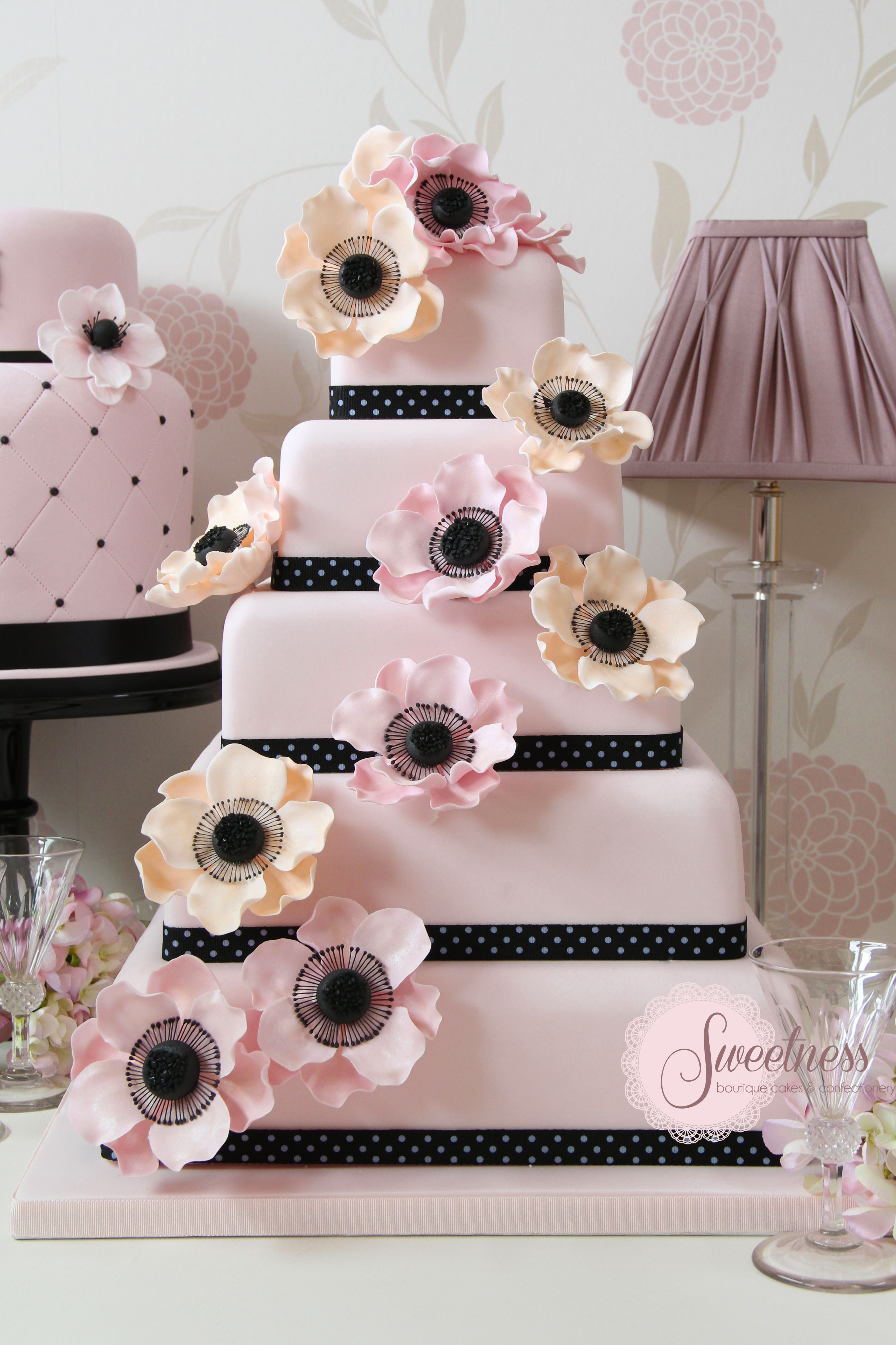 Pink wedding cake, Cake Company London