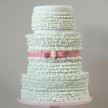 Ruffle Wedding Cake, Cake Designer London