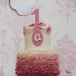 Ruffle birthday cake london, girls birthday cakes, 1st birthday cakes london, number one birthday cakes london